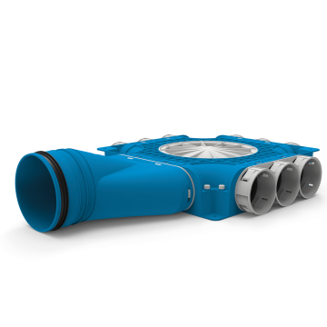 Instortverdeler Vent-Axia VK69 9 H125 | 1xK 9xØ69 2xD + HØ12