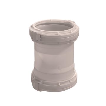 Koppelstuk Ubbink Rolux Flex | Flex110mm-Flex110mm | Transp.