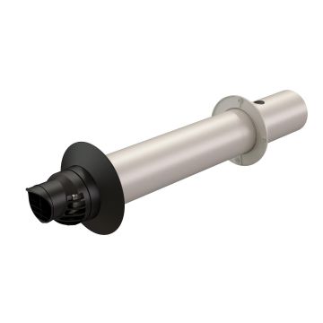 MDV Ubbink Rolux 5H HR | Ø80/125x800mm | Conc | Zwart