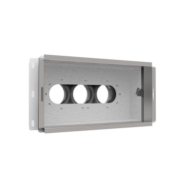 Muurcollector Vent-Axia | 3xØ69x300x150mm | Achter | Geïsol.