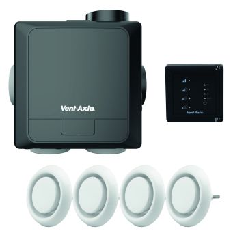 MV Vent-Axia Multihome BEP | 1x SSU-B Z + 4x ventiel