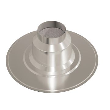 Plakplaat Ubbink ALU | Ø110mm | 0° | Geïsoleerd