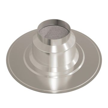 Plakplaat Ubbink ALU | Ø125mm | 0° | Geïsoleerd