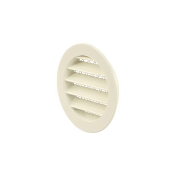 Rooster wand Brink Ø100 mm | Gemoffeld wit | Alu