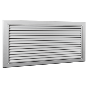 Rooster wand/deur zichtdicht SystemAir MR5 300x100mm | Alu