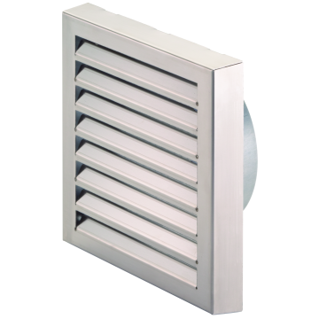 Rooster Zehnder ComfoEdge RVS | 248x267x37mm | Ø125mm | Muur