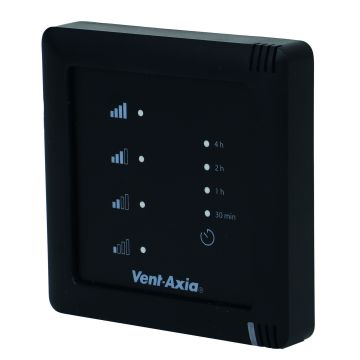 Schakelaar Vent-Axia | 4 standen | 230V | Draadloos | Zwart