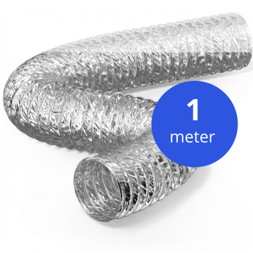 Slang Whisper ALU | Ø150x1000mm | Flexibel | Ventilatie