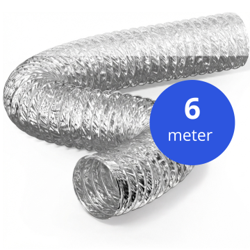 Slang Whisper ALU | Ø80x6000mm | Flexibel | Ventilatie