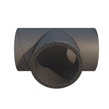 T stuk geïsoleerd Ubbink Aerfoam Ø160mm | 90°