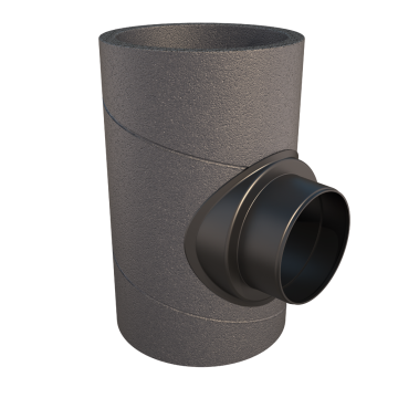 T stuk geïsoleerd Ubbink Aerfoam Ø180-125mm | 90°