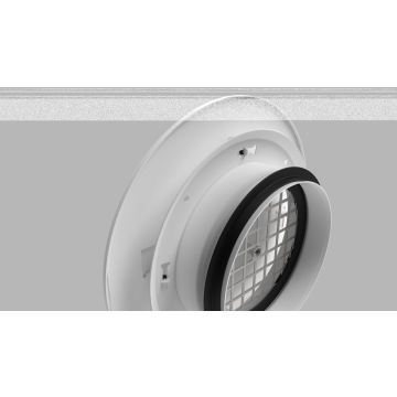 Toe- en afvoerventiel LINE/LINEi Ø125mm | Rond | Wit