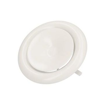 Toevoerventiel DEC DVSC-P Ø125mm | Klemveer | Metaal | Wit