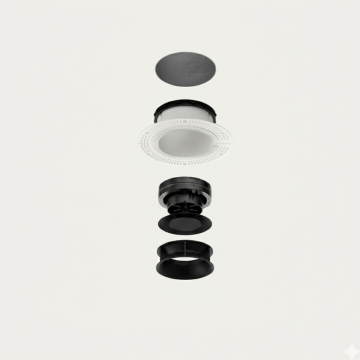 Ventiel A/TV Pradovent Trimless | Ø125mm | Instucring | Zwrt