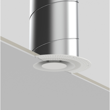 Ventiel A/TV Pradovent Trimless | Ø125mm | Wit