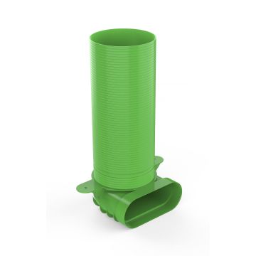 Ventielaansluitstuk DucoFlex KST | Ø125mm | 90° | Ovaal