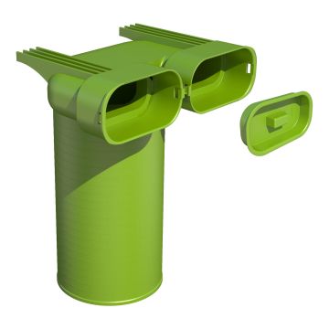 Ventieladapter Ubbink Air Excellent AE35sc Ø125mm | 90°