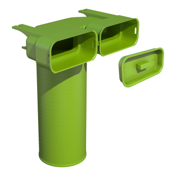 Ventieladapter Ubbink Air Excellent AE55sc Ø125mm | 90°