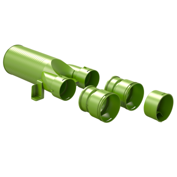 Ventieladapterset Ubbink | 2xAE48c | Ø125mm | 180°