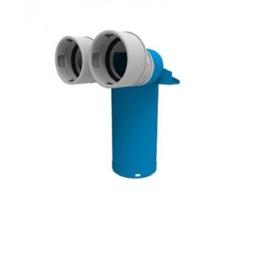 Ventielcollector Vent-Axia | 2xØ90-Ø125mm | 90° | Bulk