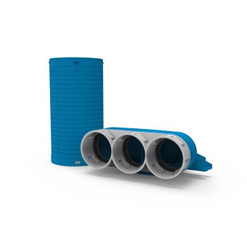 Ventielcollector Vent-Axia | 3xØ69-Ø125x250mm | 90°