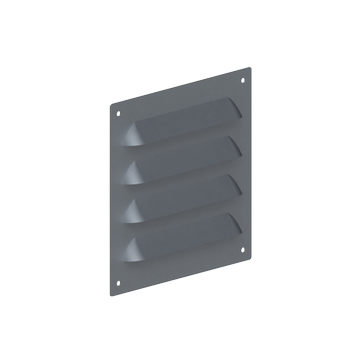 Ventilatierooster 250x250mm | 140 cm2 | 1x4 schoepen | Alu