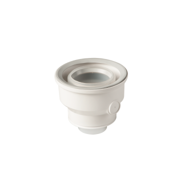 Verloop Ubbink UbiFit | Spie Ø60/100mm | Mof Ø80/125mm | Wit