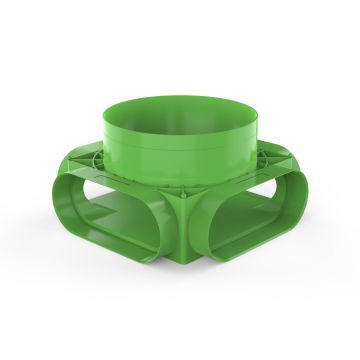 Vloer- en Plafondplenum DucoFlex KST | Ø160mm | 4x Ovaal