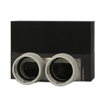 Vloercollector Vent-Axia | 2xØ90mm | z.Rooster