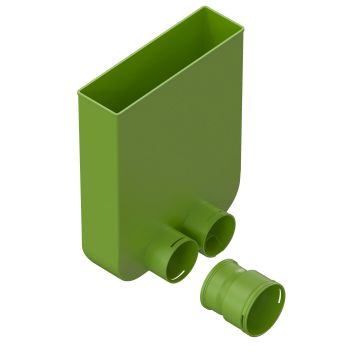 Vloerroosteradapter Ubbink | 2xAE48c