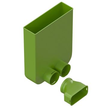 Vloerroosteradapter Ubbink | 2xAE55sc