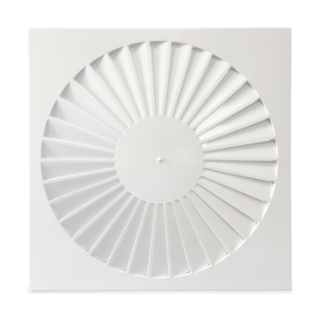 Wervelrooster Whisper | 595x595mm | Ø530mm | R9010