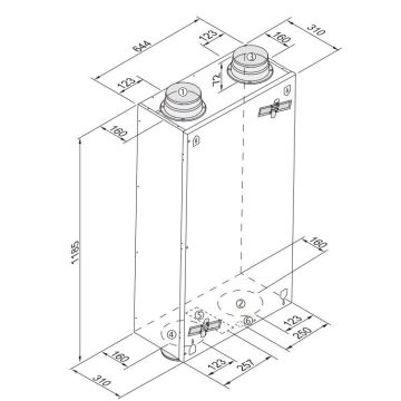 WTW Brink Renovent Sky 300+ Enthalpie