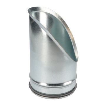 Zadelstuk spirobuis Ø100mm | 45° | Buis Ø125mm | Safe