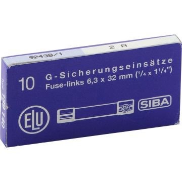 Zekering T2.0A H500V voeding doos10x CAS ECO-fan 1100/2500